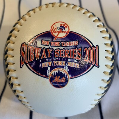New York Yankees Mets Subway Series 2001 July Souvenir Baseball Ball
