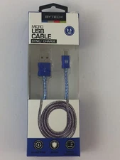 Bytech Micro USB Cable Sync/Charge 3.5 Feet Tablets & Smartphones NEW