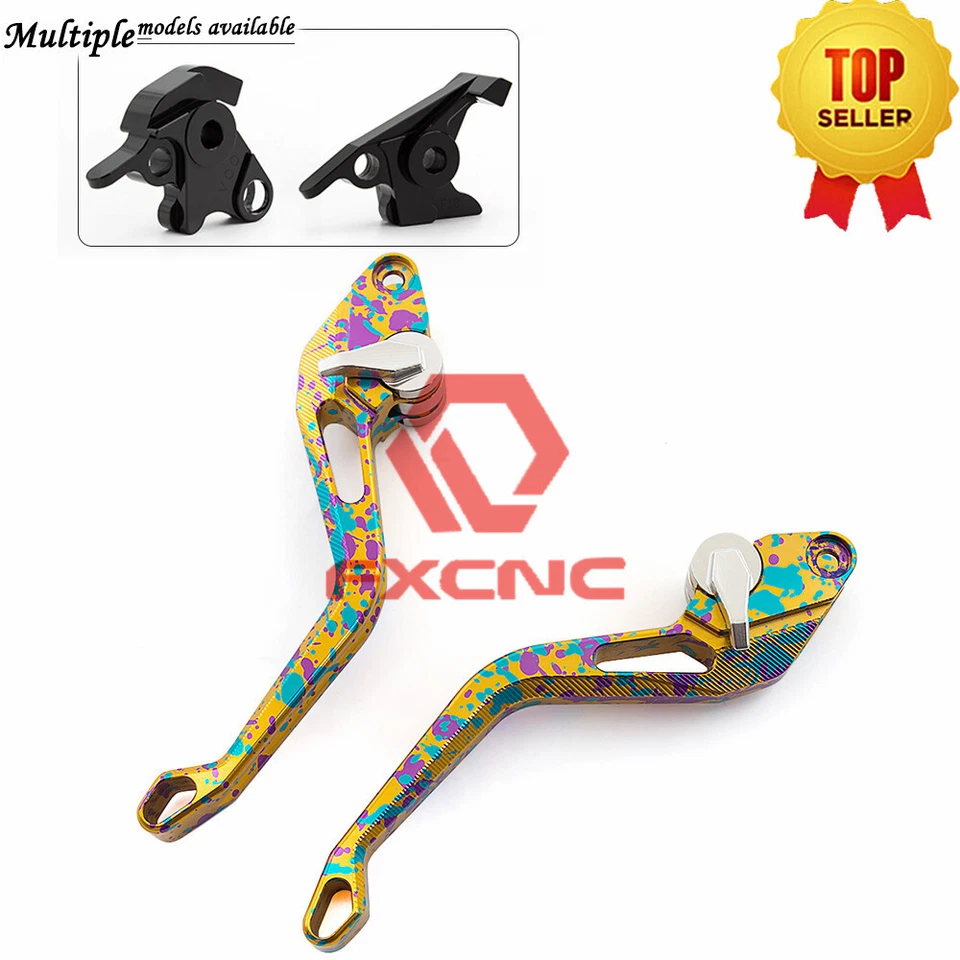 Palanca de embrague de freno de camuflaje corto 3D dorada para YFM700R Raptor 2008-2020 Foto 4 de 4