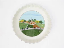 Villeroy & Boch Naif Vilden Wedding Procession Porcelain 11" Quiche Dish QUI11