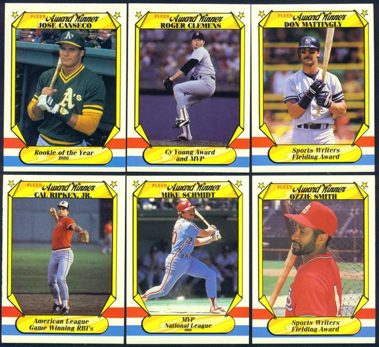 Lance Parrish #28 1987 Fleer Award Winners