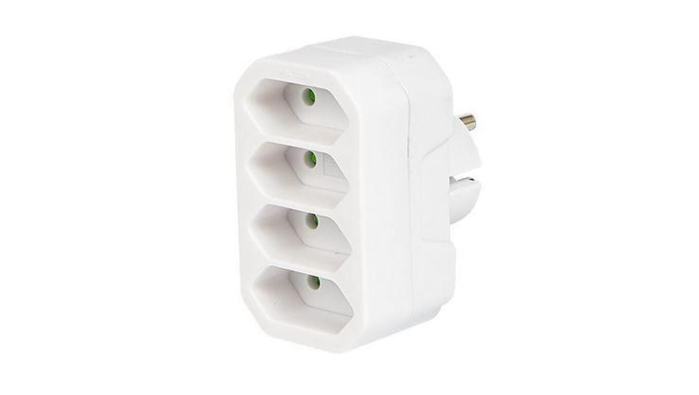 4-socket b/u Euro R-4 plug splitter /T2UK
