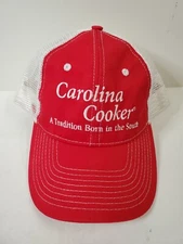 Carolina Cooker Trucker Hat Cap Snapback Meshback Adjustable Red Agri Wear
