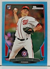 2013 BOWMAN DRAFT NATHAN KARNS RC BLUE PARALLEL 103/500