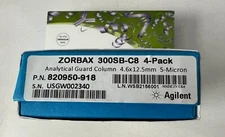 Agilent 820950-918 Zorbax 300SB-C8 Guard Column 4-pack