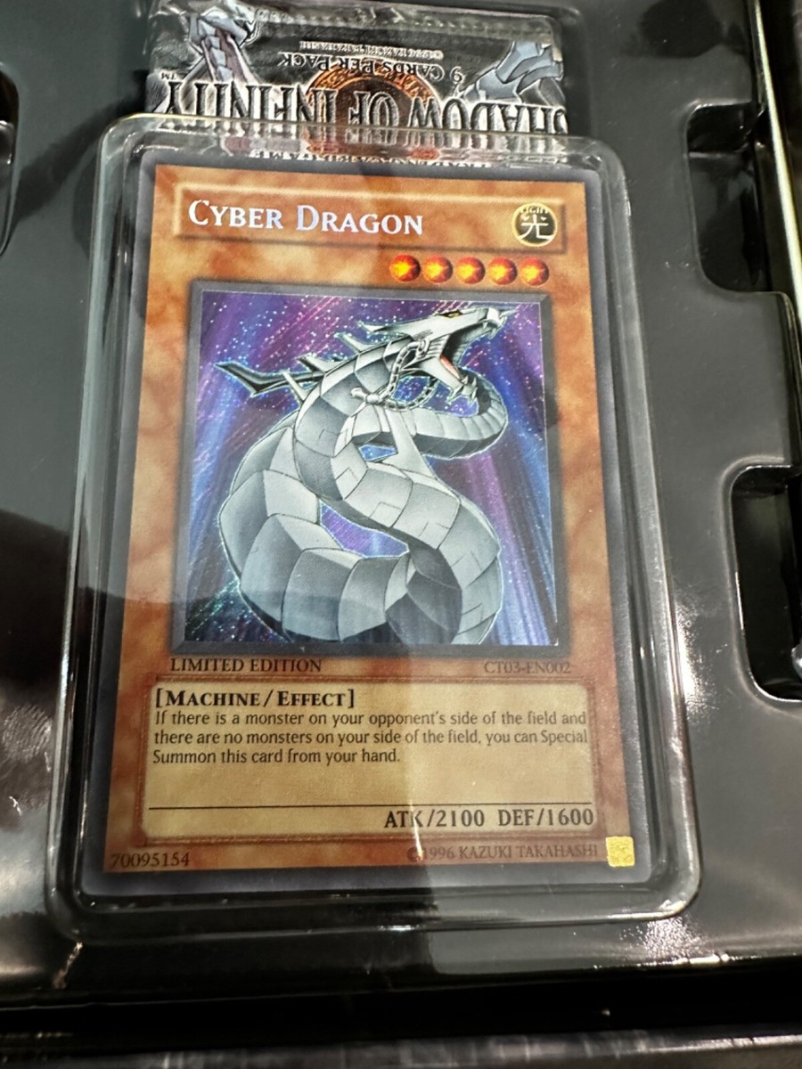 NEW Yu-Gi-Oh! Cyber Dragon Tin (plastic wrap has torn off) | eBay