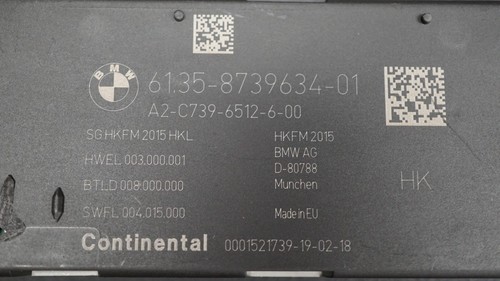 OEM BMW G-SERIES TAILGATE CONTROL UNIT MODULE ECU 8739634 / 61358739634 - Picture 2 of 6