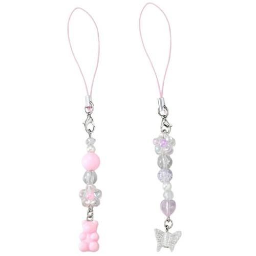 Loves Bear Star Keychain Sweet Car Bag Accessory Phone Shell Alloy Pendant - 第 3/10 張圖片