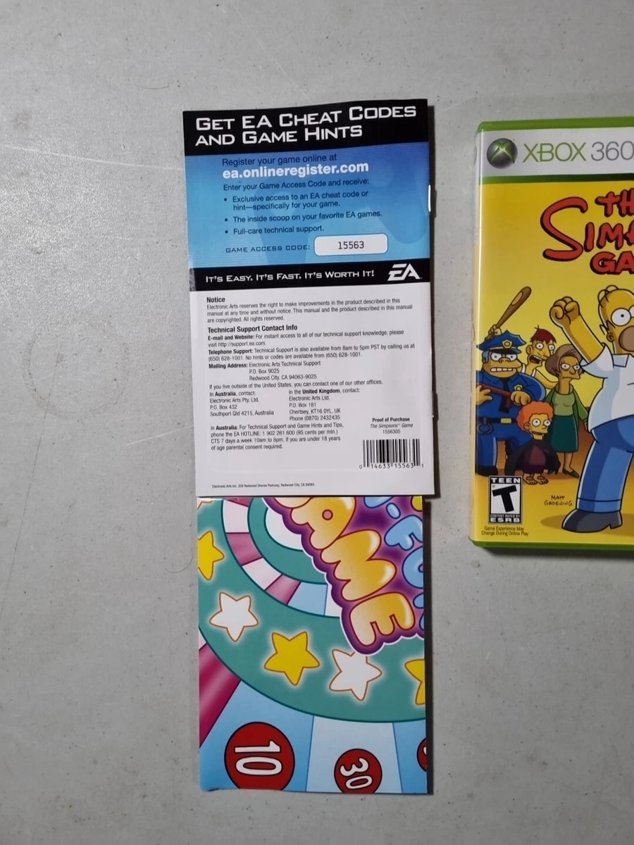 The simpsons game xbox 360 best sale backwards compatibility