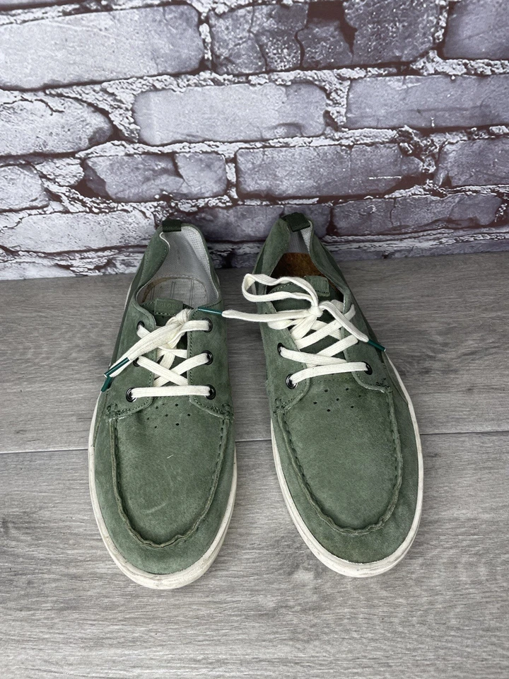 Globe Green Suede Leather Casual Low Lace Sneakers Shoes Men Sz 9.5M US/42.5EU - Image 2 of 4