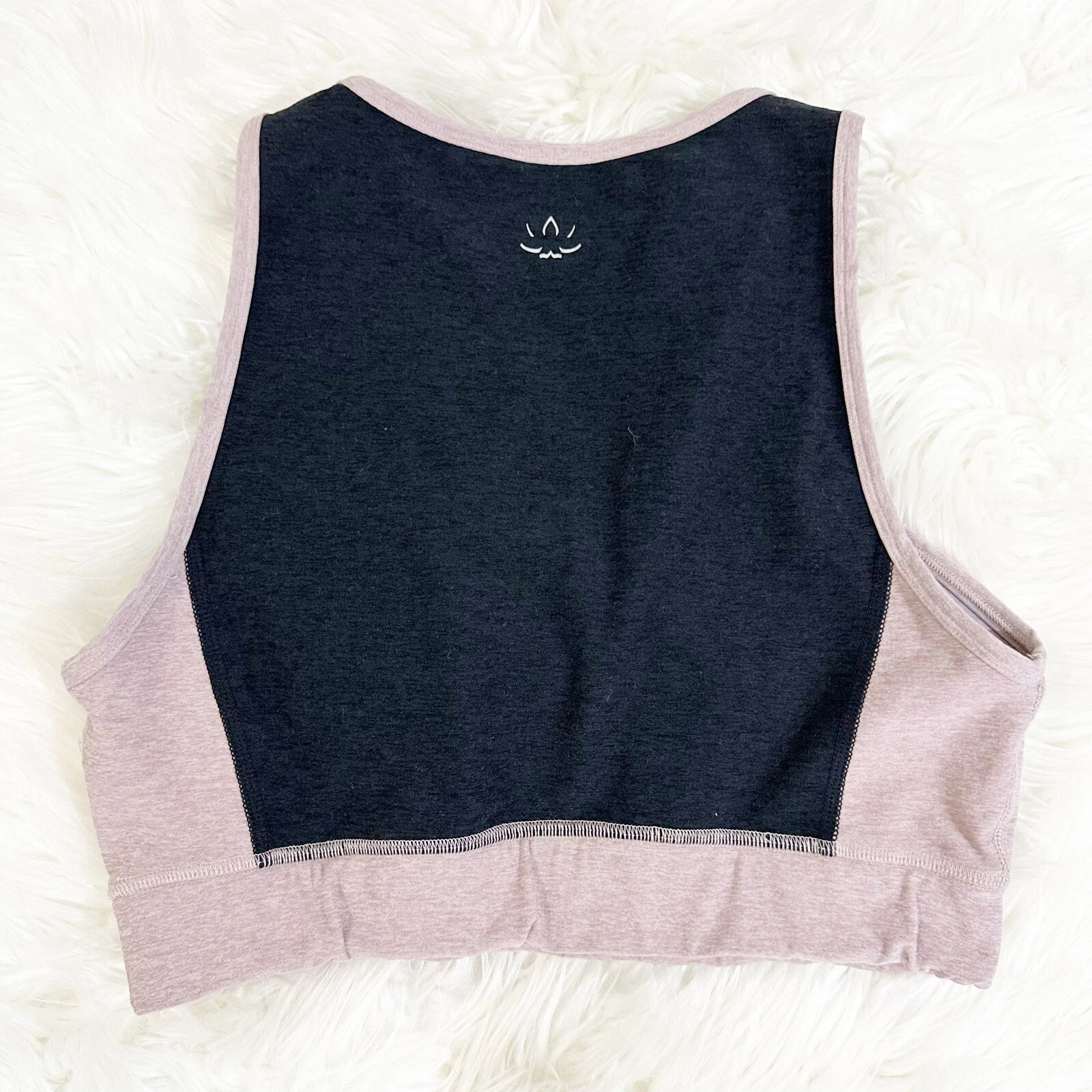 beyond-yoga spacedye on block darkest night chai tank-bra