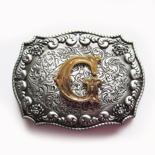 Hebilla de cinturón para letras vaquero vaquera estilo vintage también stock en los EE. UU. - Imagen 23 de 42