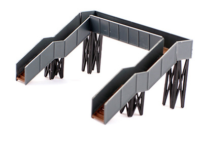 Gaugemaster GMKD38 Steel Footbridge N Gauge 109mm x 69mm x 45mm Plastic Kit T48P