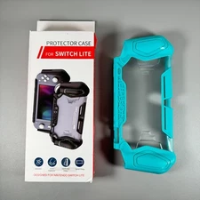Protective Case designed for Nintendo Switch Lite | Teal Blue Ergonomic Design