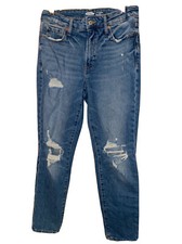 Old Navy Women's Jeans Straight Ripped High Rise Size 6