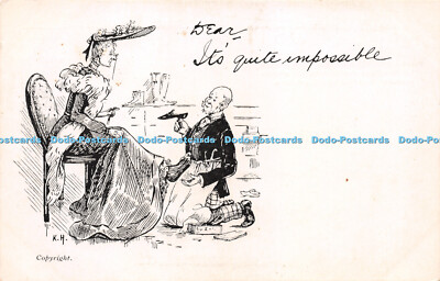 R230598 Lieber Es ist ganz unmöglich K H Copyright Postkarte