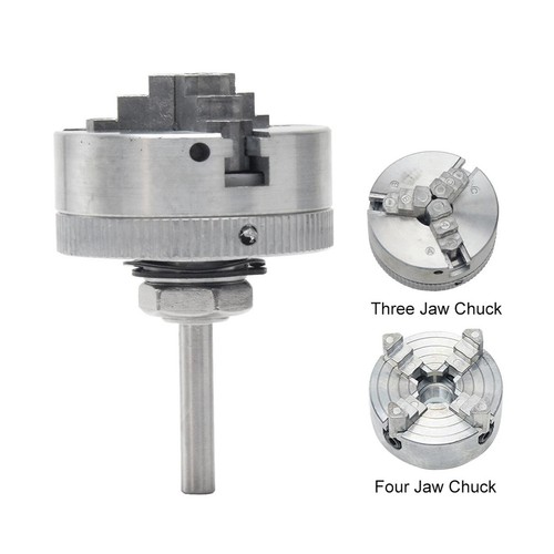 3 or 4 Jaws Metal Manual Lathe Chuck Clamp Self-Centering Mini Drill Chuck - Picture 6 of 23