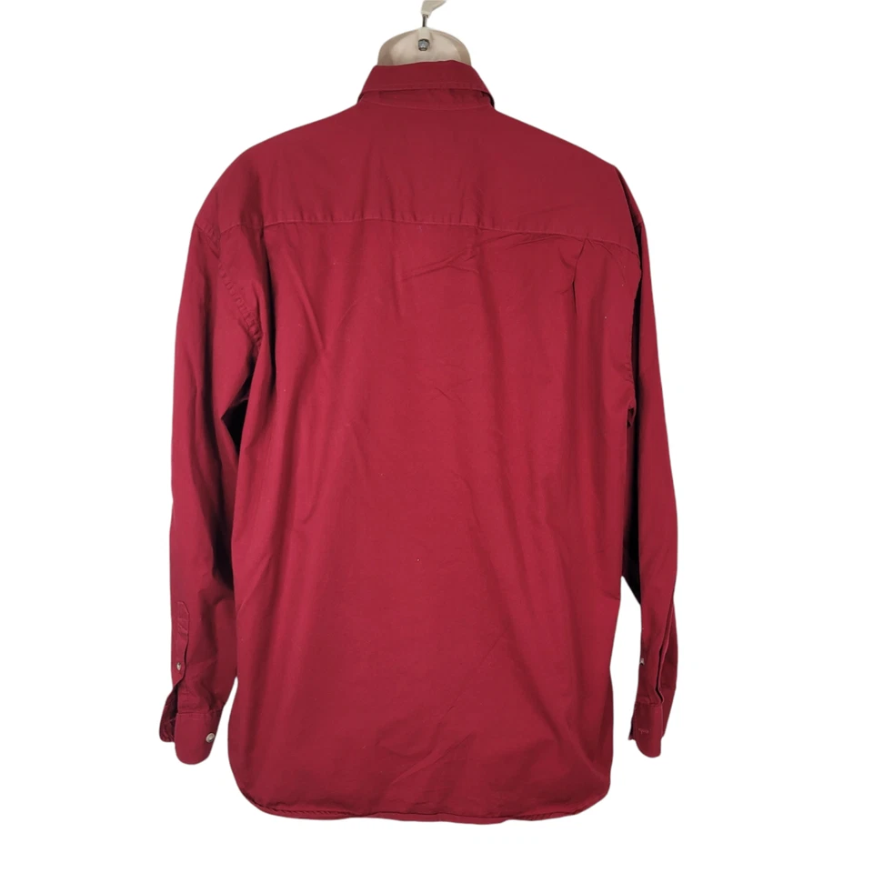 Camisa vaquera vintage con botones para hombre grande manga larga bordada occidental Foto 4 de 4