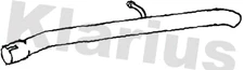 Klarius tail pipe fits Ford transit 2.2 12> FE1165C