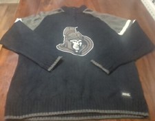 Ottawa Senators NHL Woman's hockey jumper Embroidered Sentor's head Large Black