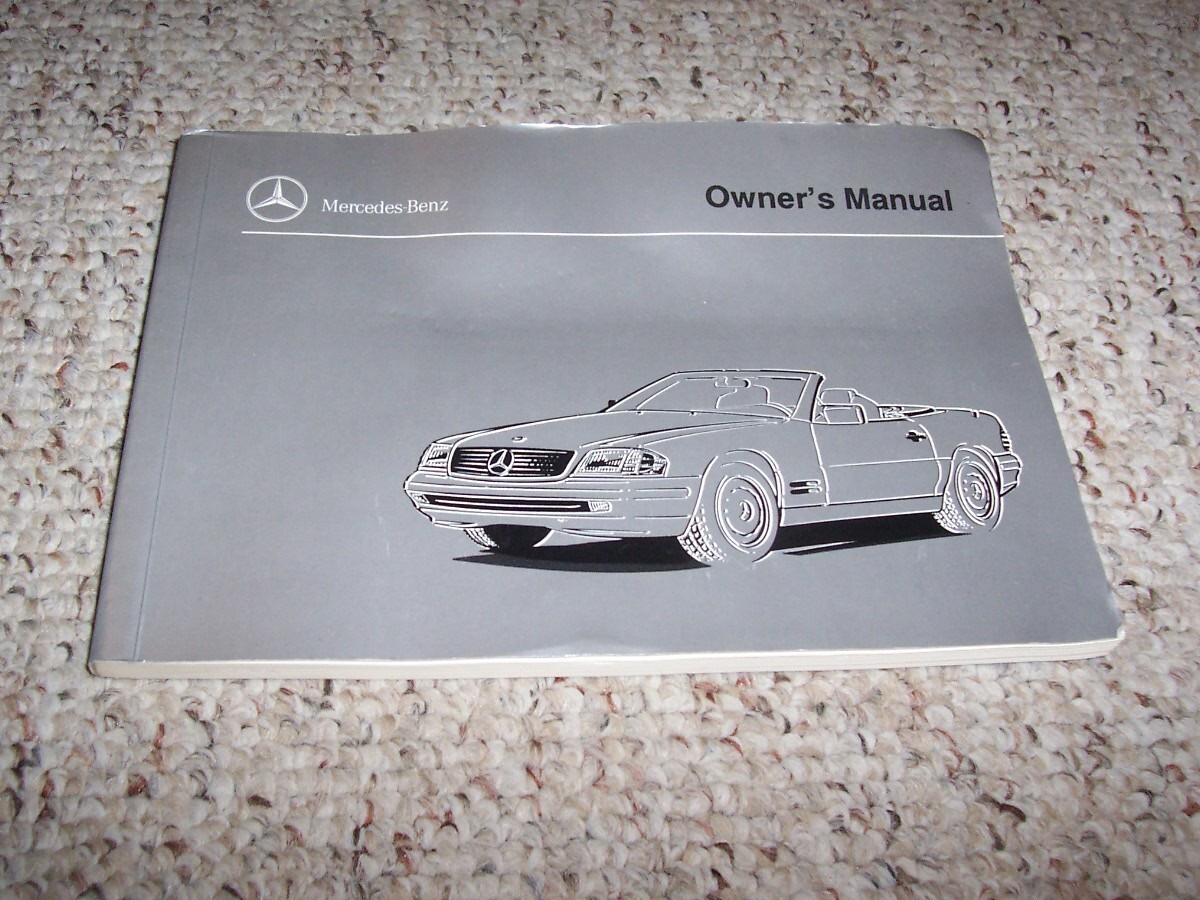 1998 Mercedes Benz SL500 SL600 SL Class Owner Operator User Manual