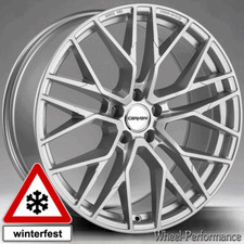 22 Zoll C1 Alufelgen 10x22 5x108 ET40 in silber für Ford Edge und Jaguar F-Pace