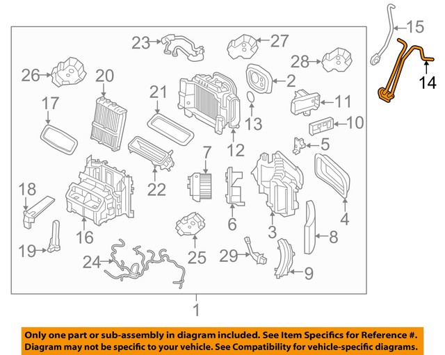VOLVO OEM 1618 XC90 2.0LL4 Front EvaporatorDrain Hose Right 31497982