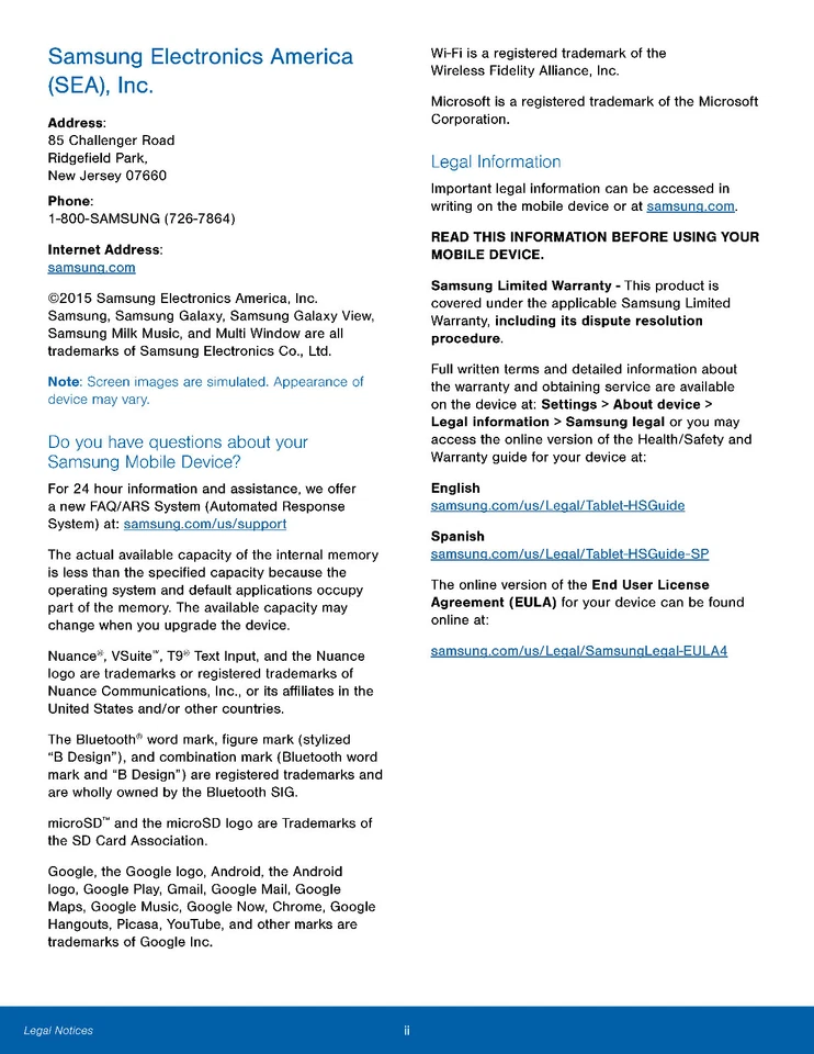 Samsung Galaxy View Tablet 18.4-Model SM-T670-Device User Manual Guide on CD - Image 3 of 4