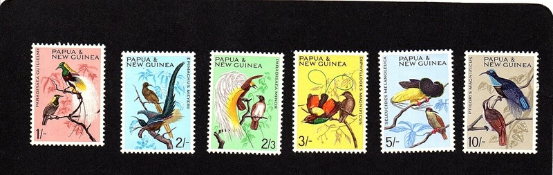 Papua & New Guinea stamps #193-198, unused o.g. LH