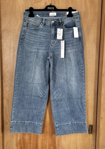 Shownicer Jeans Donna Vita Alta Elasticizzati A Gamba Larga - Modello Boyfriend Vintage - Denim Morbido