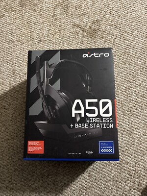 ASTRO A50 Wireless Headset + Base Station 4th Gen PS5 PS4 PC MAC Black E1 NEW