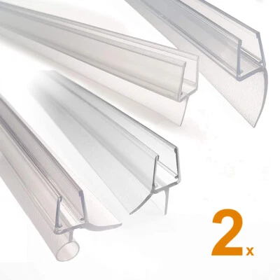 BOROMAL 2x Duschdichtung 6mm 8mm Ersatzdichtung Dusche Dichtung Duschtürdichtung PVC