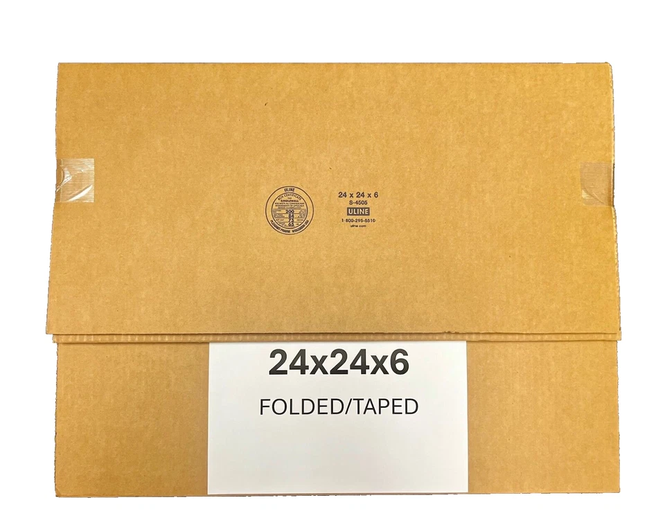 24" x 24" x 6" CARDBOARD BOX - 200 lb - SINGLE BOX - WREATH BOX - Image 3 of 4