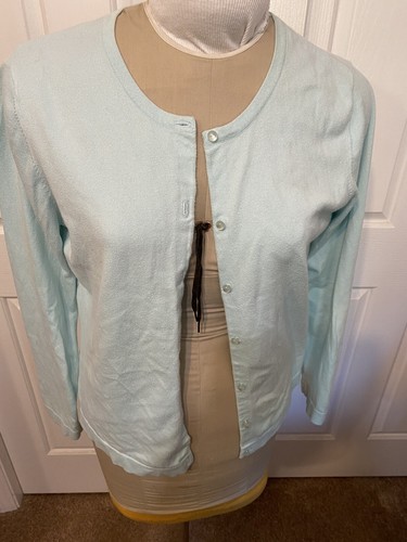 Carlson sweater cardigan xl lt blue