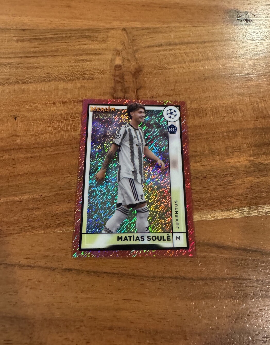 Matias Soule 2022-23 Topps Merlin Chrome Rose Gold Refractor /299 NRMT+ Rookie