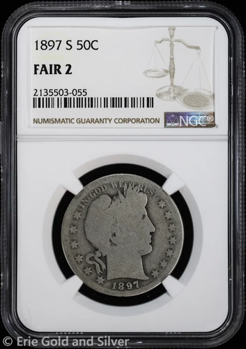 1897-S 50C Barber Half Dollar NGC Fair 2