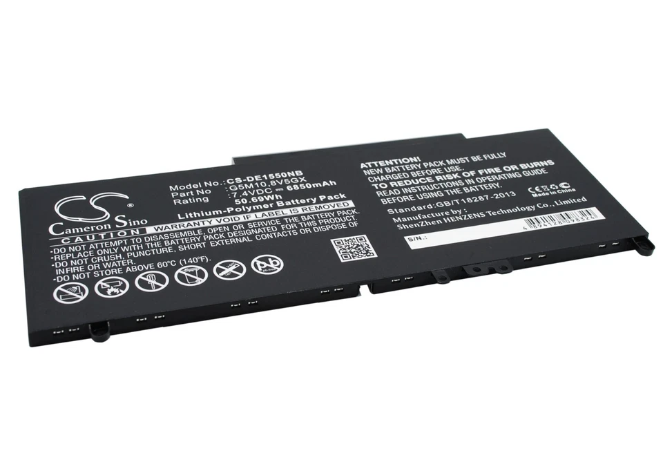 BATERÍA 6850mAh G5M10 8V5GX 6MT4T Para DELL Latitude 14 5000, 14-E5470, 3150 Foto 2 de 4