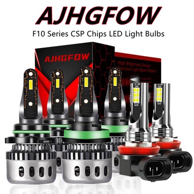 Combo 9005 H11 LED Headlight High Low Beam H11 Fog light Bulbs Kit 6000K White