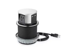 Link2Home Space Saver Pop Up-Outlet, 3 Power Outlets 15 Amp, 2 USB Ports 2.4 Amp