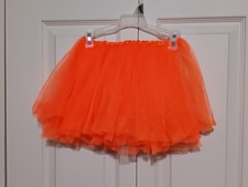 Tutu orange enfant taille - 16" - 30" taille, 10" longueur - Halloween - jupe en tulle