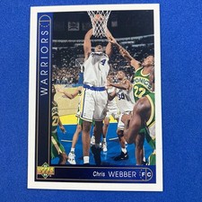 Chris Webber 1993-94 Upper Deck Rookie Card #311 Golden State Warriors. rookie card picture