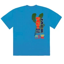 Travis Scott x McDonald’s Cactus Jack All-American 92 Tee II Size XL Sapphire