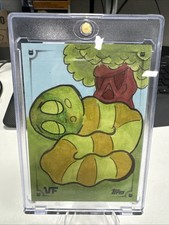 Marketplace image: 2026 Topps Chrome VeeFriends Glowing Glow Worm Chris Thorne  Sketch Card 1/1