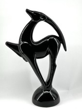 Vintage 1990’s Royal Haeger Pottery Art Deco Gazelle Deer Antelope Statue #6043