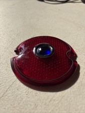 1933-36 Ford Tail Light Lense W Glass Blue Dot. Vintage Hotrod Ratrod 6-29