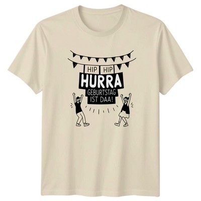 Hip Hip Hurra Geburtstag Ist T-Shirt Deutsch Geburtstag Geschenk für Sie und Ihn