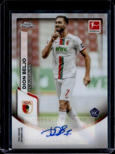 2023-24 Topps Chrome Bundesliga Sapphire Dion Beljo Auto RC #BCA-DB Augsburg