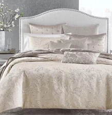 Hudson Park Meadow Silhouette King Duvet Cover Light Taupe Nwop