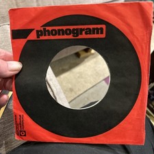 1 x PHONOGRAM Red / Black  Original  Company 7  Single Record Sleeve Vg 