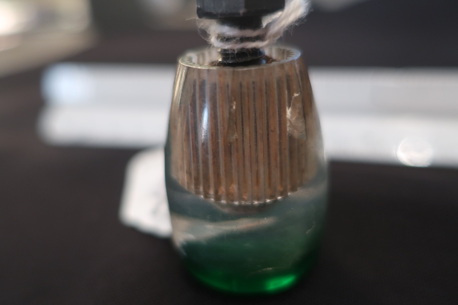 Vintage Antique GM Acrylic Gear Shift Knob Rockabilly Rat Rod Green